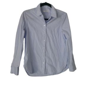 Equipment sky blue long sleeve button down size XS women's